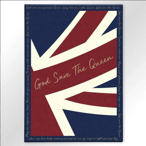 'God Save the Queen' tea towel